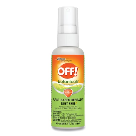 Off Botanicals Insect Repellent, 4 oz Bottle, PK8 694971